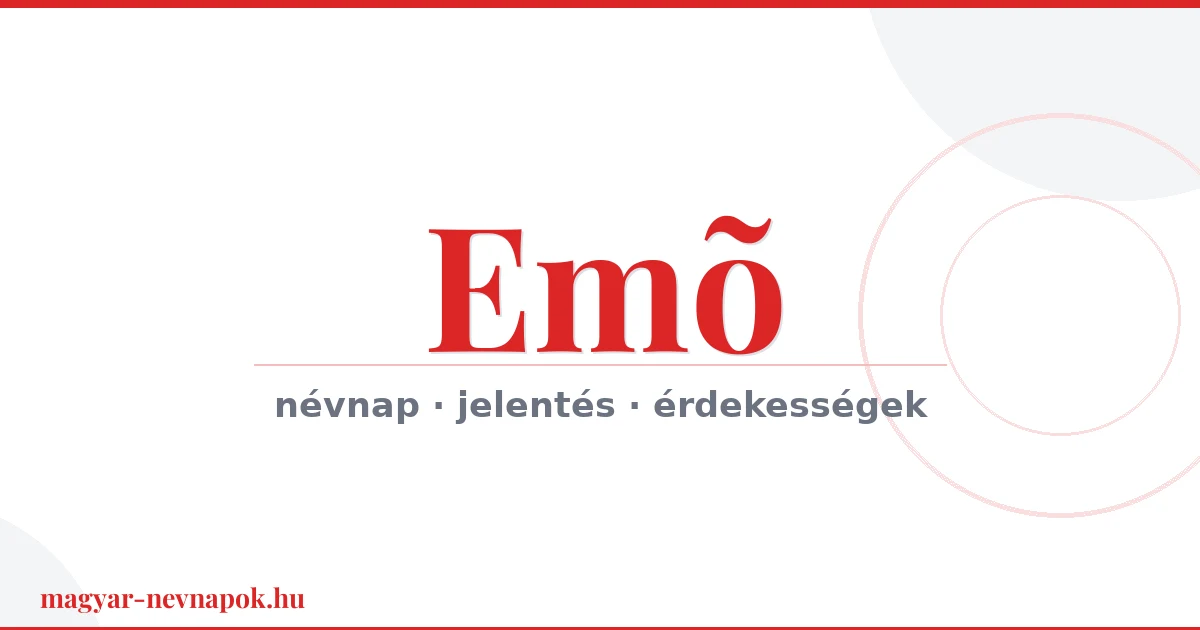Emõ névnap – névnap kártya