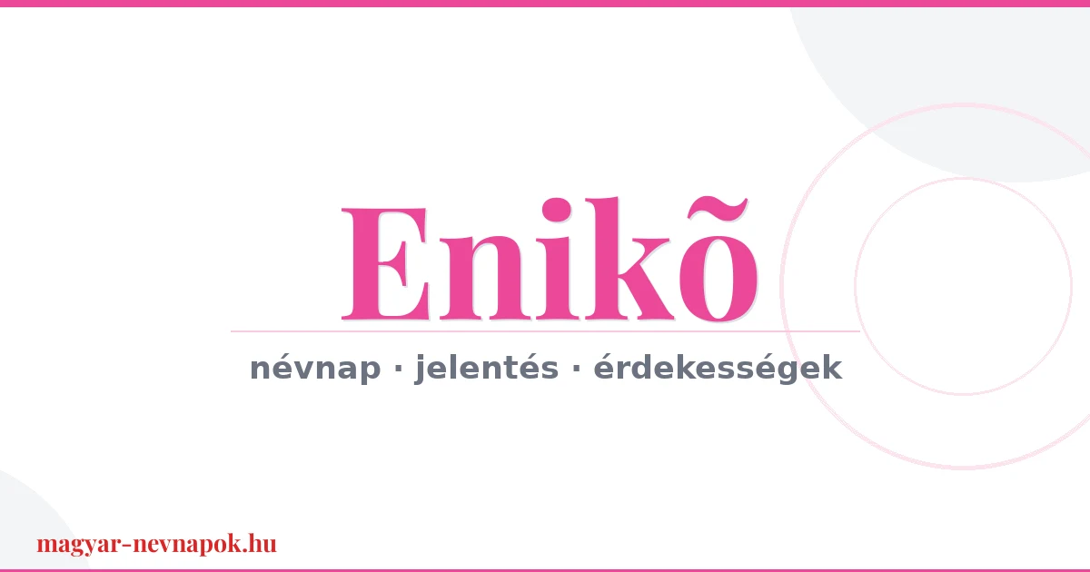 Enikõ névnap – névnap kártya