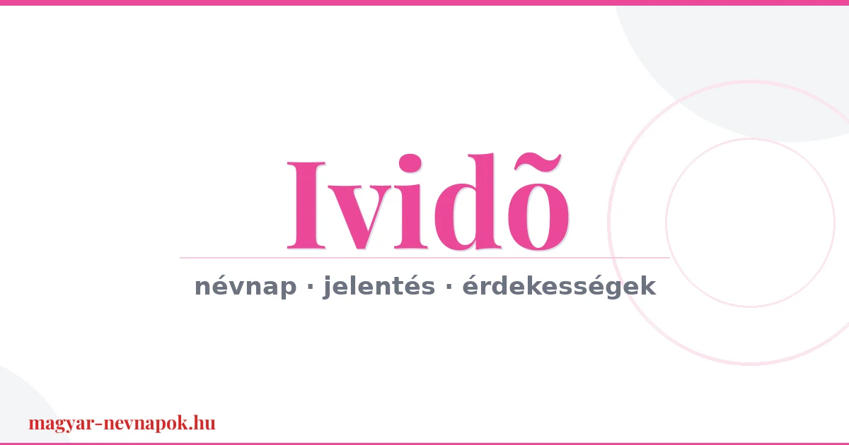 Ividõ névnap – névnap kártya
