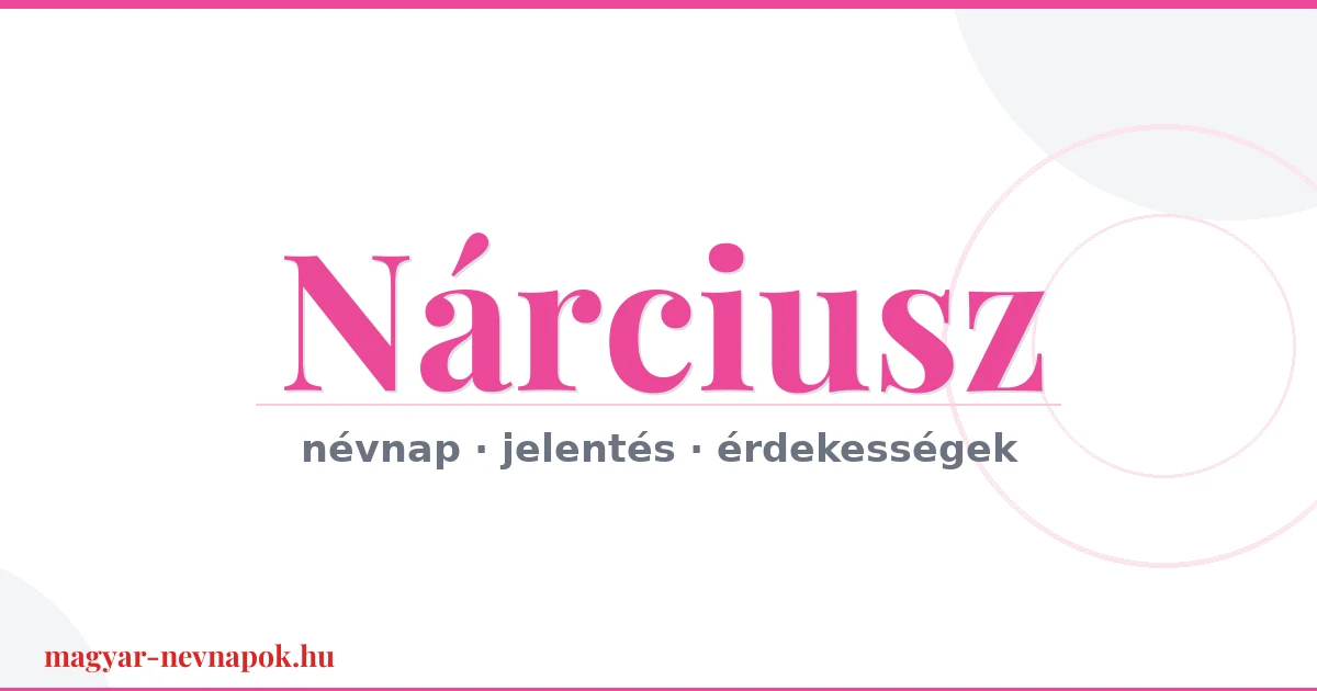 Nárciusz névnap – névnap kártya