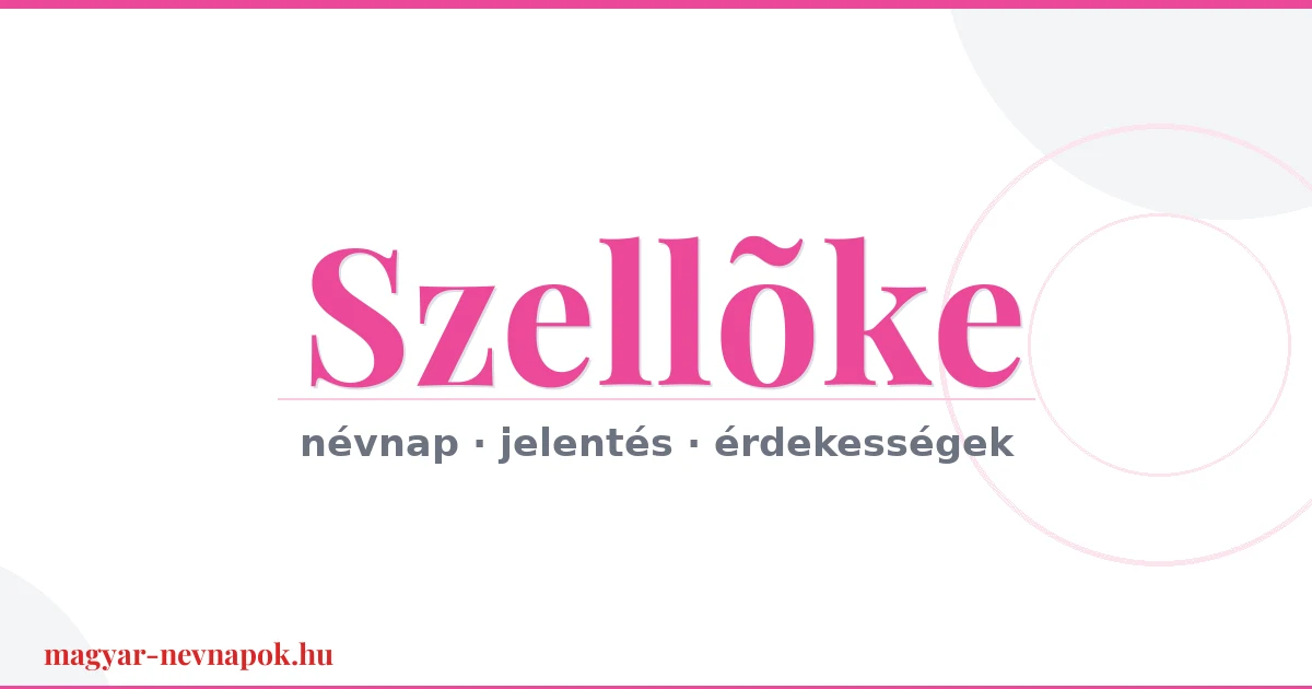 Szellõke névnap – névnap kártya