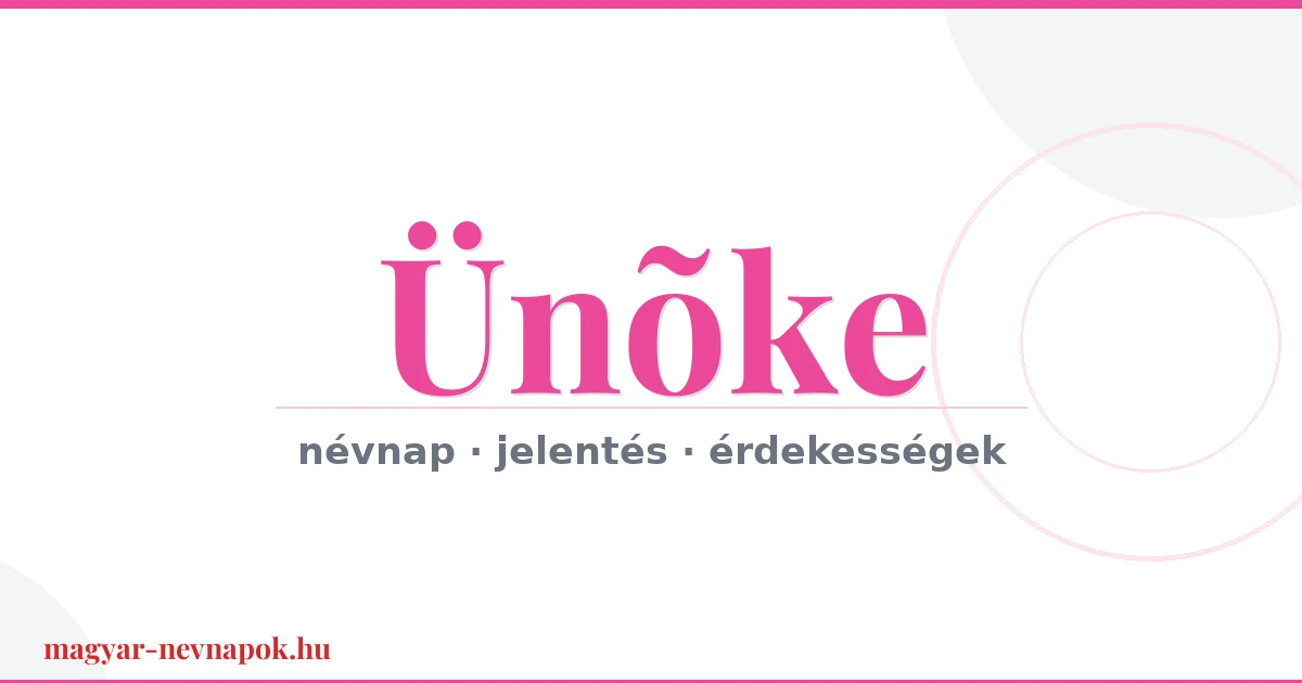 Ünõke névnap – névnap kártya