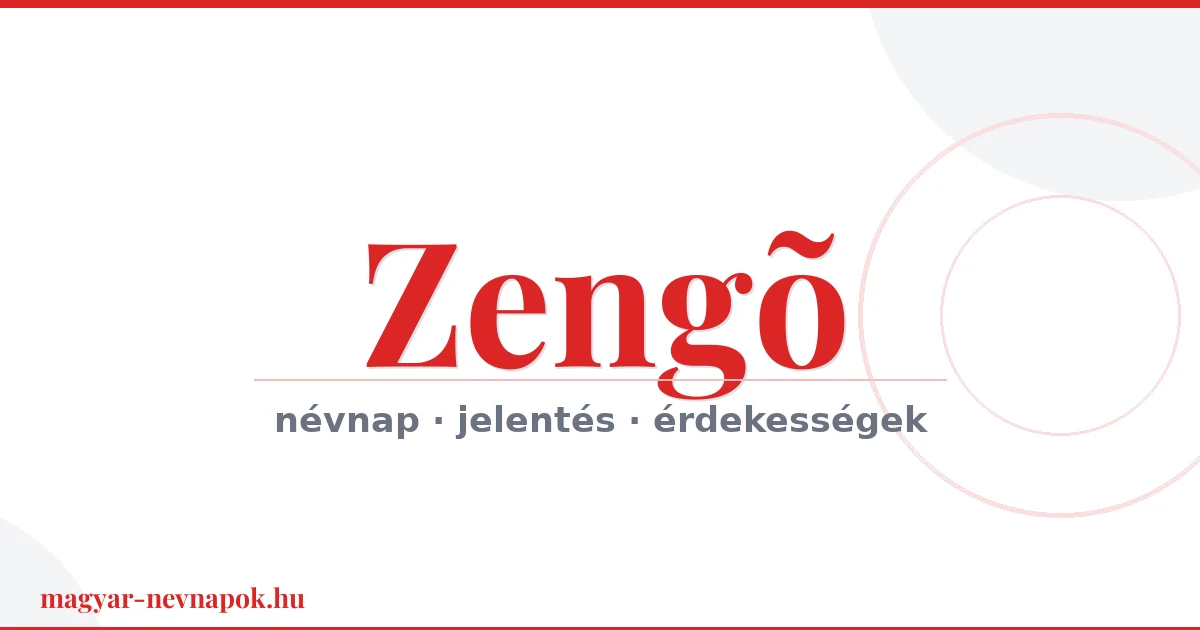Zengõ névnap – névnap kártya